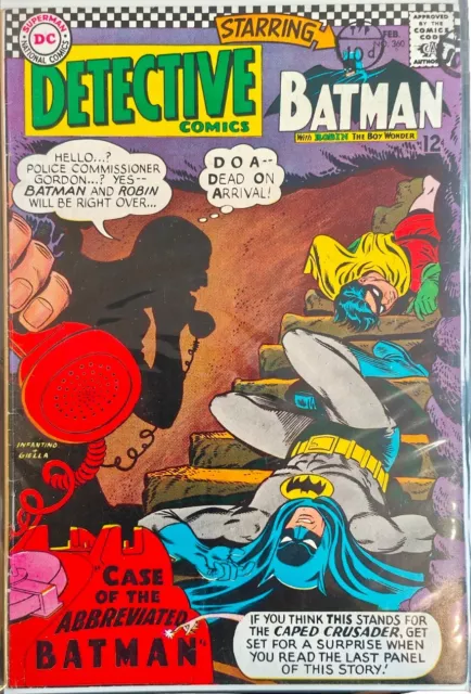 Detective Comics # 360.  Silver Age Batman. Feb. 1967.  Vol 1. Series. Fine