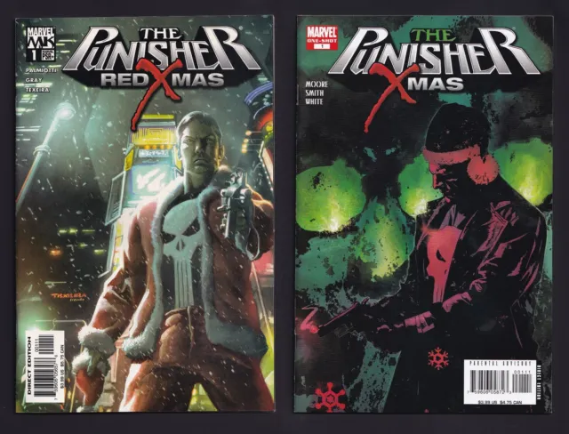Punisher: Red Xmas 2004 & The Punisher Xmas Special 2007 Marvel One shots