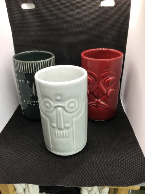 Three Ikea Designer Maria Vinka Frekvens Tiki Mugs