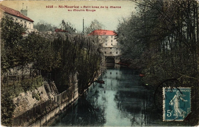 CPA AK St.Maurice Petit Bras de la Marne au Moulin Rouge FRANCE (1282997)