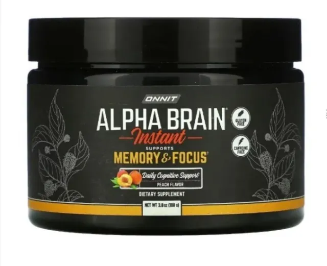 Onnit Alpha Brain Instant Memory and Focus 3.8 Oz Powder FREE SHIPPING