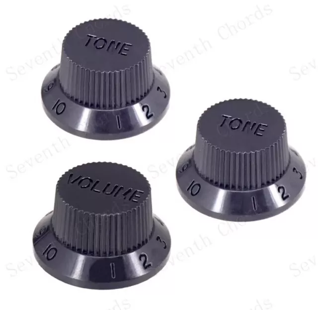 St Sq electric bass guitar volume tone knob potentiometer hat Guitar knob BLACK