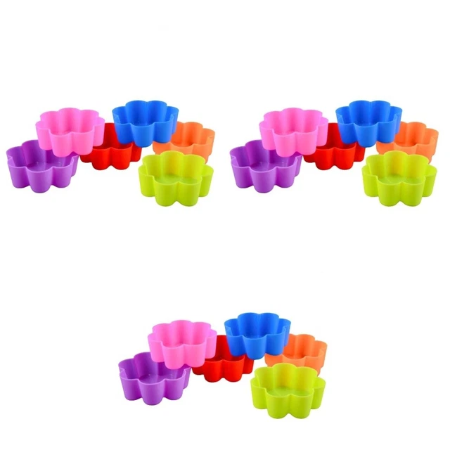 3 x stampi per forno in silicone stampi per muffin fiori cottura di stampi per muffin
