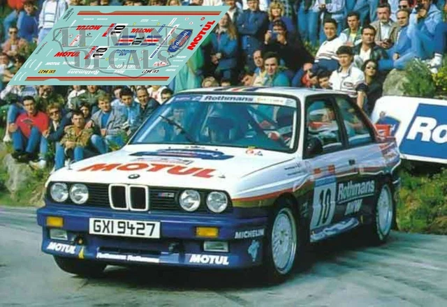 Décalcomanies 1/43 Pour BMW M3 Thierry Costeraste - Critérium Des Cévennes 1993 - Fait Main