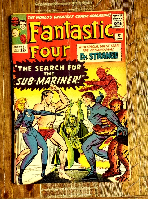 Fantastic Four# 27 - 1964, 1st Full Cover App of & 1st Meeting w/ Dr Strange