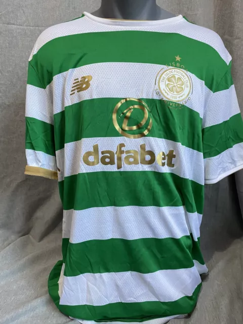 Celtic Home Shirt 2017/18 50 Year Anniversary Of Lisbon X-Large Rare