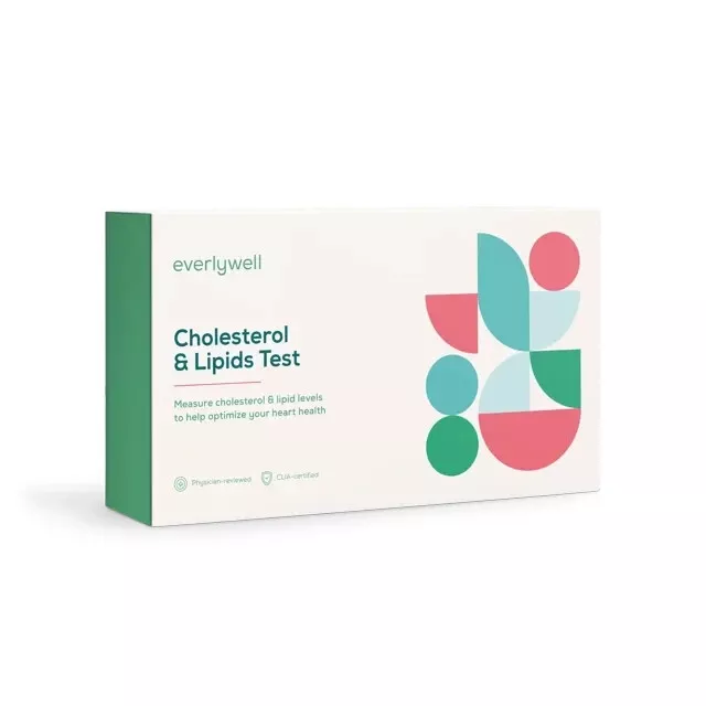 Kit de prueba de colesterol y lípidos Everlywell caducidad 04/2024