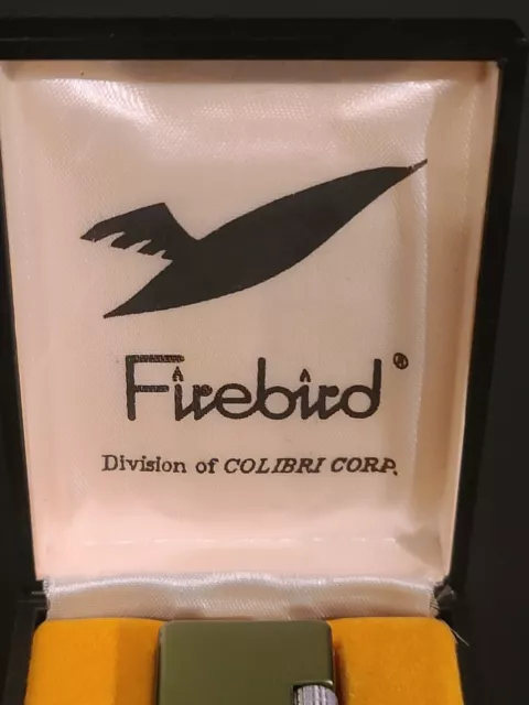 Vintage Colibri Firebird Lighter In Original Box 3