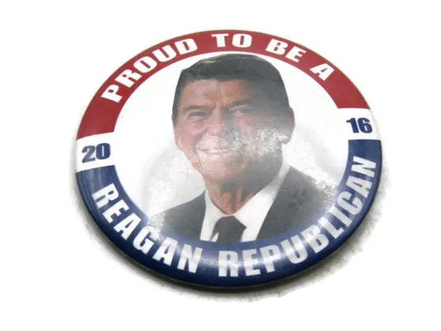 2016 Proud To Be Un Reagan Repubblicano Ritratto Bottone
