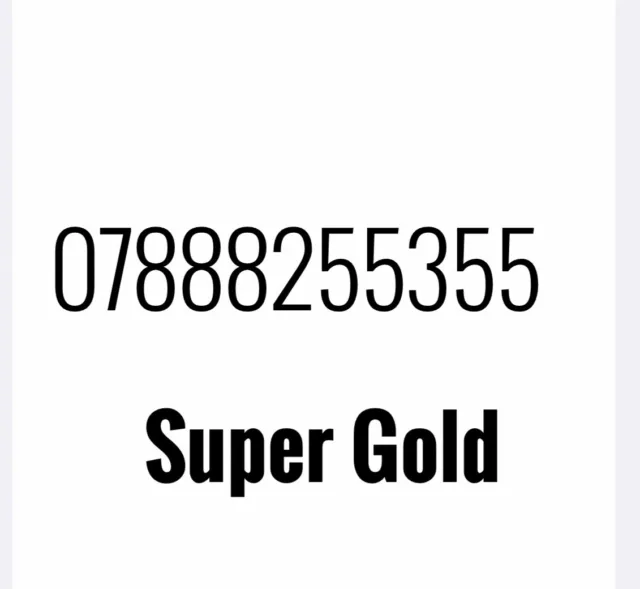 Gold Vip Business Easy Memorable Mobile Phone Number Platinum Sim 255 355