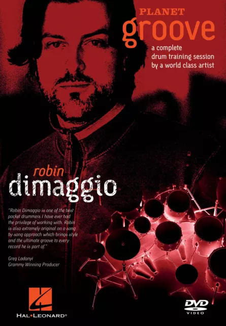 DVD Robin Dimaggio Planet Groove Aprende a Tocar Lección de Batería Video Hal Leonard