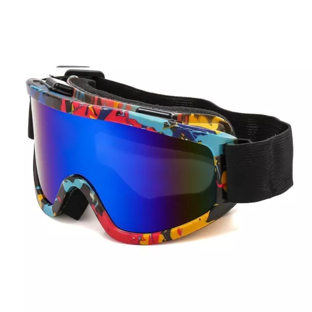 Windbreak Sand Snowboard Snow Skiing Goggles Dazzling Colors Ski Glasses  Men