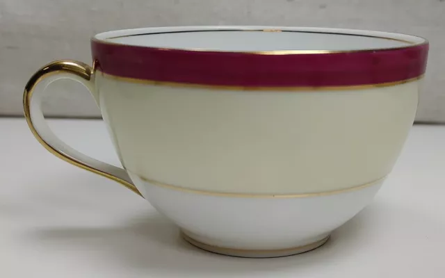 Vintage 1930's Victoria Czechoslovakia Bone China Tea Cup Coffee Cup Handle Gold