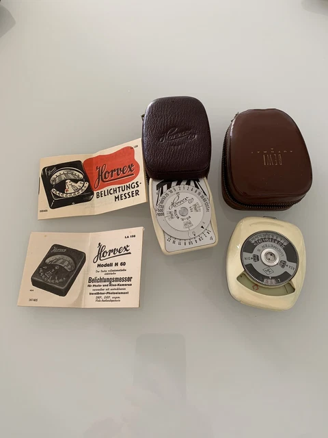 Belichtungsmesser Horvex und agfa Dewi Automat