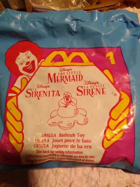 1996 Disneys The Little Mermaid Mcdonalds Happy Meal Ursula Bath Toy 1 New Eur 337