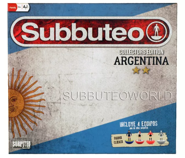 ARGENTINA COLLECTORS EDITION SUBBUTEO SET. With 4 Teams, Goals. A Ball & Rules. 2