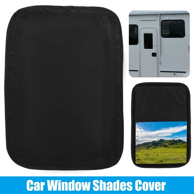RV WINDOW SHADE Cover Hook & Loop Sun Shade Window Screen Foldable RV ...
