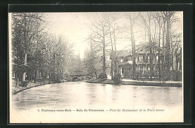 CPA Fontenay-sous-Bois, Bois de Vincennes, Pont du Restaurant de la Porte Janne