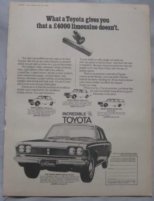 1969 Toyota Original advert No.2
