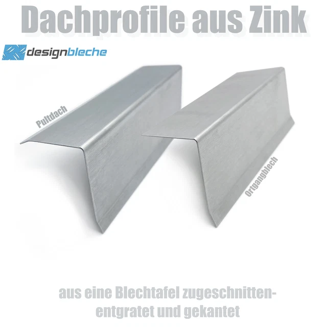 ZINK DACHPROFIL KANTBLECH Dachblech 0,7mm Titan Zink Winkelblech bis ...