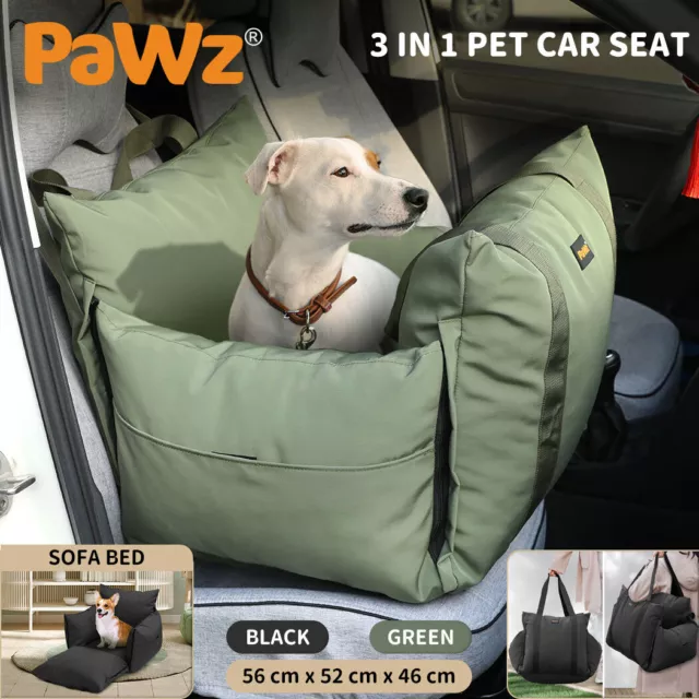 Pawz Dog Car Seat Booster Belt Pet Portable Travel Bed Hand-carry Washable