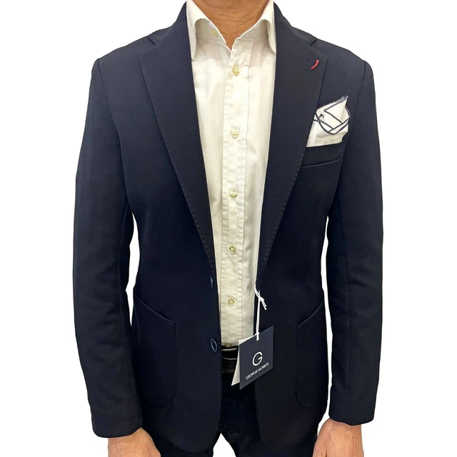 Giacca Uomo Elegante Casual Blazer Autunno Slim Fit Made in Italy Sartoriale
