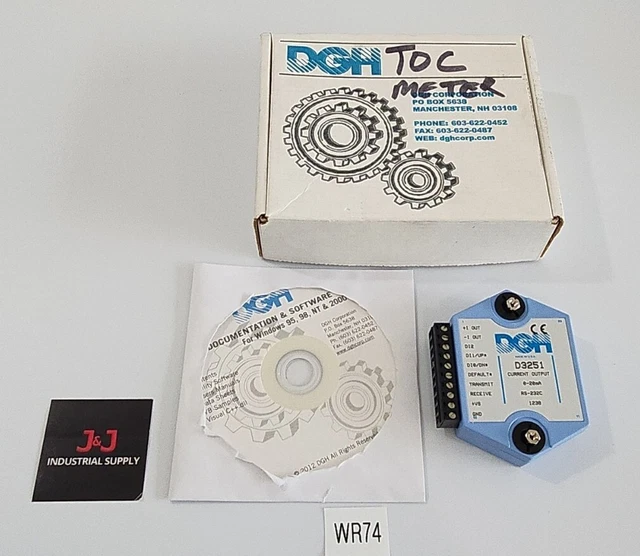 *NEW SURPLUS* DGH D3251 Current Output Module 1238 RS-232C 0-20mA + Warranty!