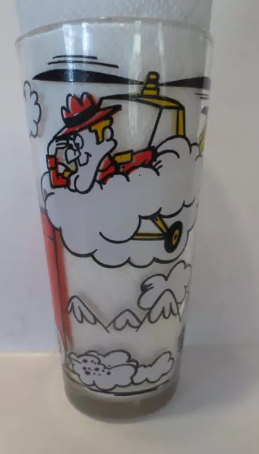 Vintage Dudley Do Right, Snidely Pizza Hut Collectors Glass CB Lingo !!!