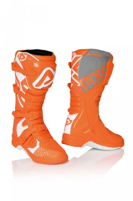 Bottes Acerbis X-Team Boots Avec Divers Protections Cross Hors Route Orange Bia
