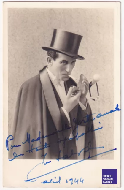 Autographe Magicien - Jolie Carte Photo 1944 Magie wizard prestidigitateur magic