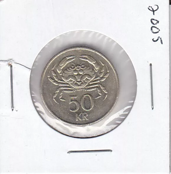 2005 Iceland 50 Kronur Coin