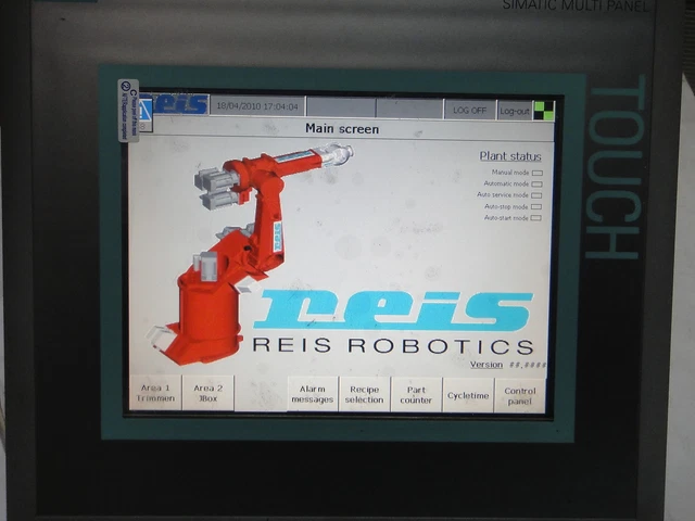 Siemens 6AV6643-0CD01-1AX1 Simatic Multi Panneau MP277-10 Ver 1.2 Ecran Tactile