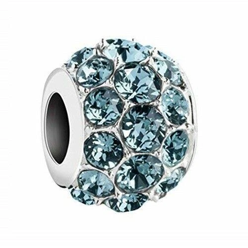 Chamilia INDIAN SAPPHIRE BLUE SPLENDOR Swarovski & Sterling Bead 2025-1463 $55