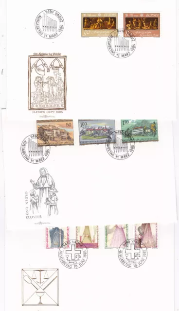 LIECHTENSTEIN  1 LOT(5 FDC) 1985  ;bitte ansehen