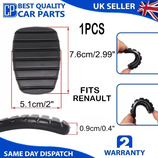 1 X Brake Clutch Pedal Pad Rubber Cover Renault Trafic 2 Clio Ii - Iii - Iv