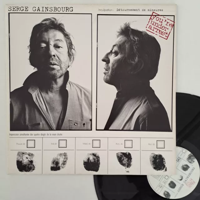 LP 33T Serge Gainsbourg   "You're under arrest" - (EX/TB)