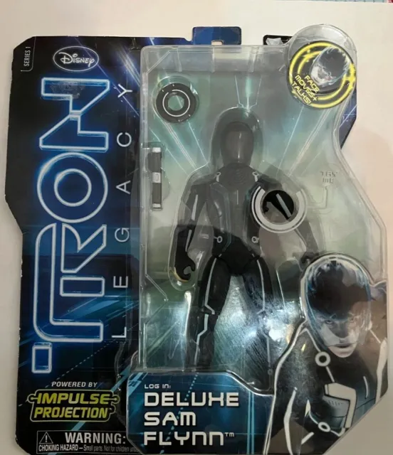 Disney TRON Legacy Series 1 Deluxe SAM FLYNN 7” Action Figure Spin Master 2010
