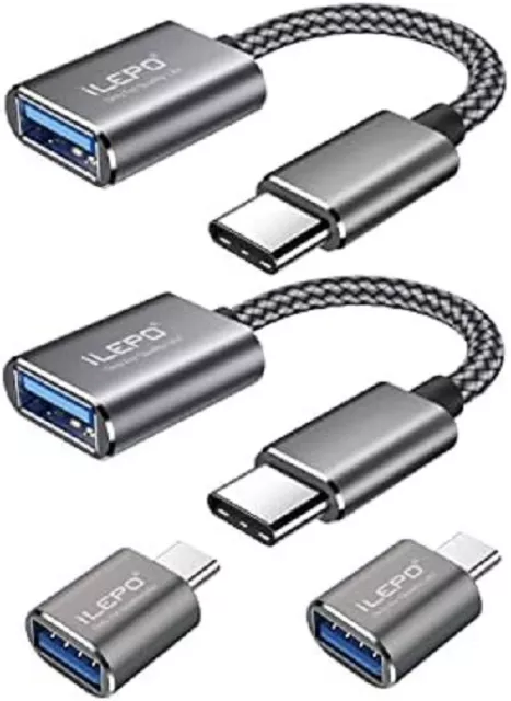 Adattatore USB C USB 4PCS USB C to USB 3.0 Adattatore USB a USB C Cavo OTG Type
