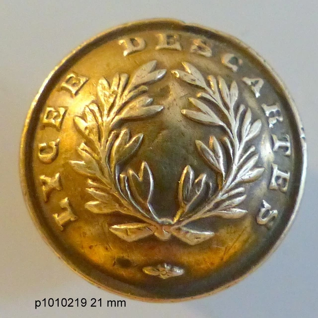 BOUTON Tres ANCIEN : LYCEE DESCARTES 21 mm