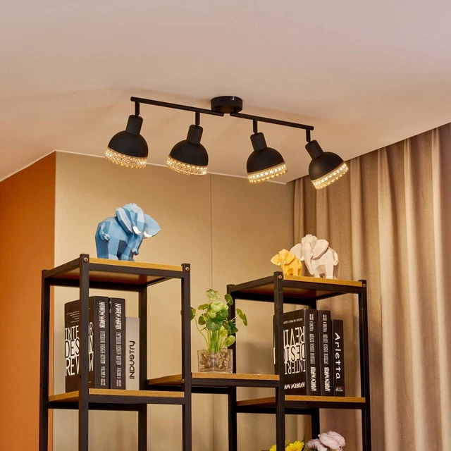 Lindby Tamin Pendelleuchte (1-flammig) - Industrielle Vintage Deckenlampe In Braun Mit G9 Fassung & Dimmbarem LED Licht