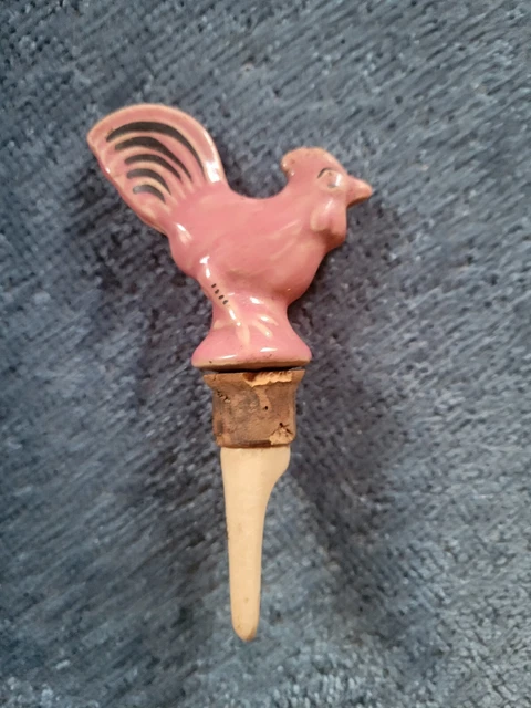 Bec Verseur Ancien En Porcelaine Blanche Forme De Coq - Déco Vintage - Objet De Cuisine Rétro