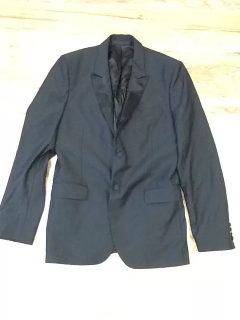 GIVENCHY PARIS Men's Virgin Wool Tuxedo Blazer: Size 50: Black