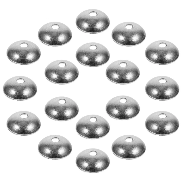 150 piezas sombrero de perlas accesorios de joyería hágalo usted mismo pulsera tapas de perlas Silver