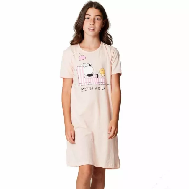 Pigiama camicia da notte Crazy Farm ragazza bambina articolo 32336 manica corta