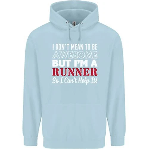 Felpa con cappuccio bambini I Dont Mean to Be but Im Runner Running 6