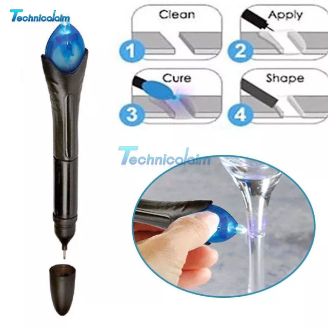 DIY 5 Second Glass Welding Compound Glue UV Light Quick Fix Liquid Repair Tool