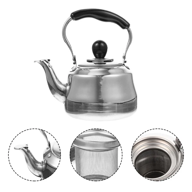 Vintage Tea Kettle Stainless Steel Kettle Enamel Coffee Pot Stove