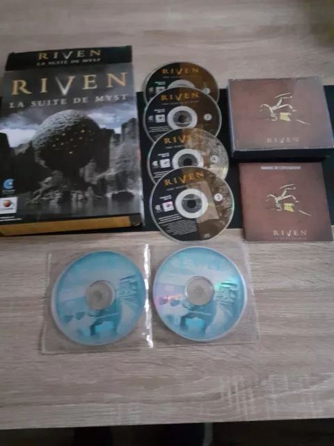 RIVEN...la suite de myst + MYST 3 EXYLE...jeu complet BIG BOX..sur PC