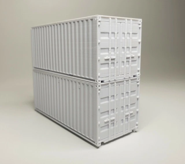 HO Scale Shipping Container Train Freight Car - Piko Stacking - Set of 2 | #3885017023