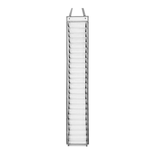 Soporte para rollos de vinilo 24 rejillas Organizador Pared Puerta Colgante (Gris Claro)